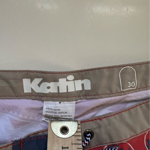 Katin Custom Board Shorts Swim Trunks Swimsuit Aztec Print Size 30 Surf - Picture 5 of 7